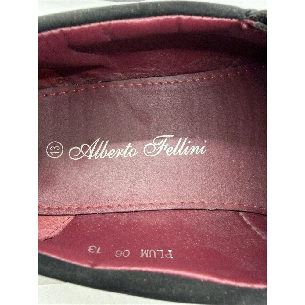 Alberto Fellini Black And White Geometric Loafers- Men’s Size 13